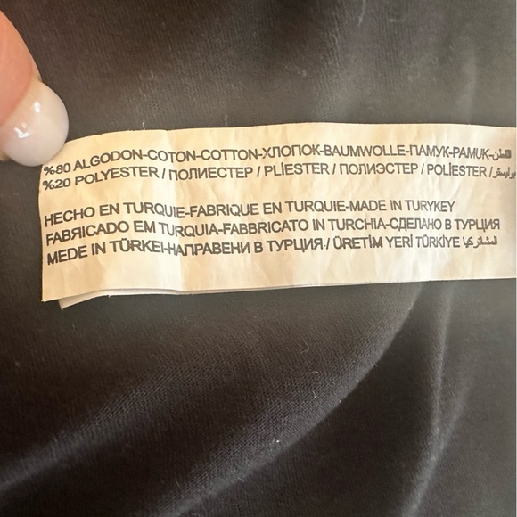 Black Oversized Plus Size Women's Top with Embellished Detail - Picture 10 of 11